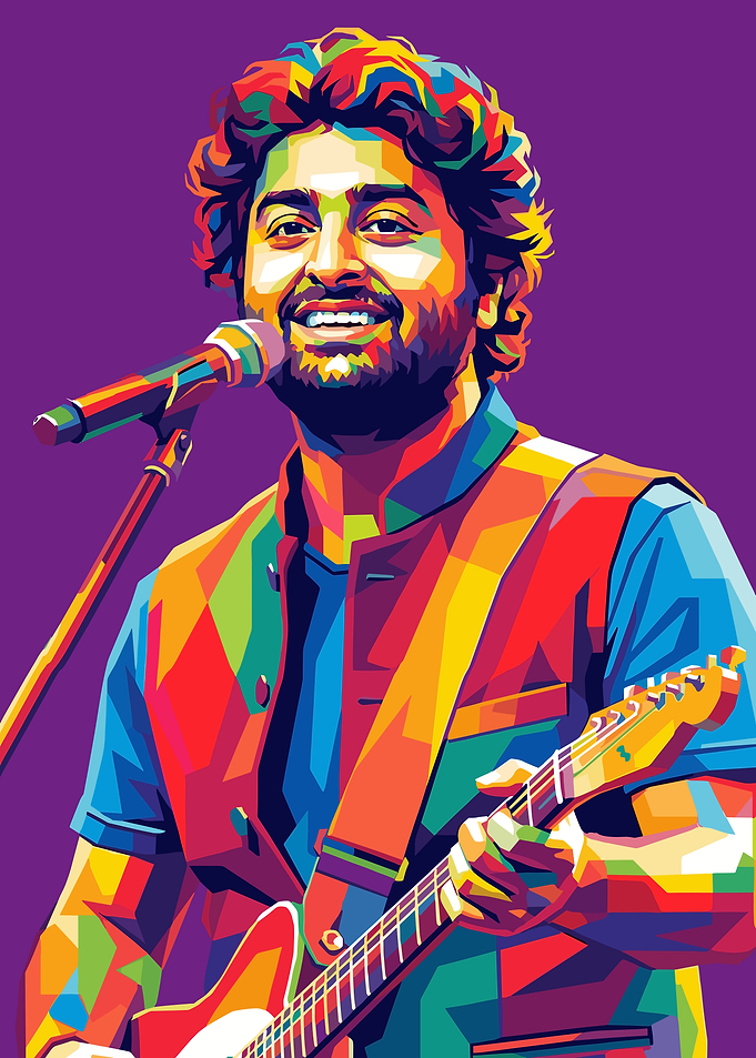 Arijit Singh Pop Art Portrait