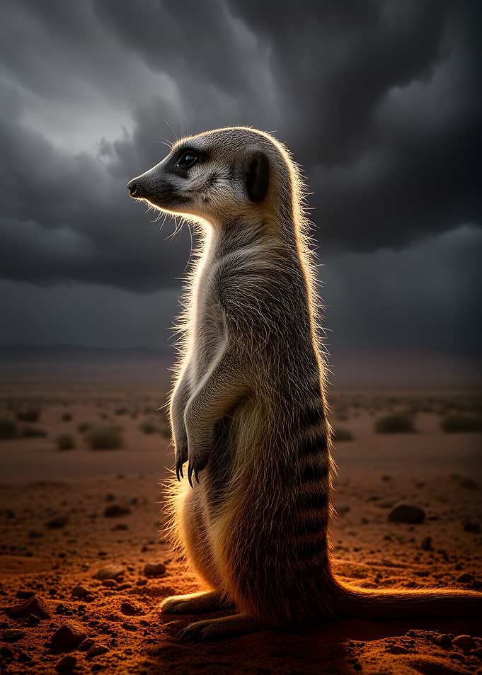 Meerkat in the Desert