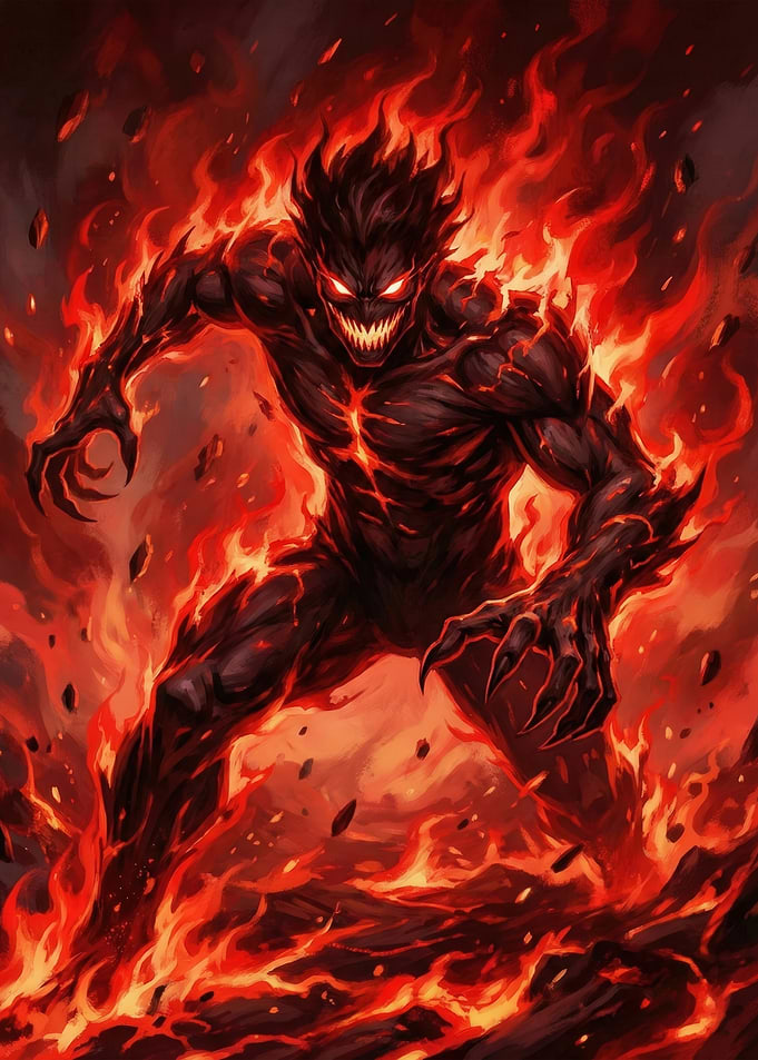 Fiery Demon Monster