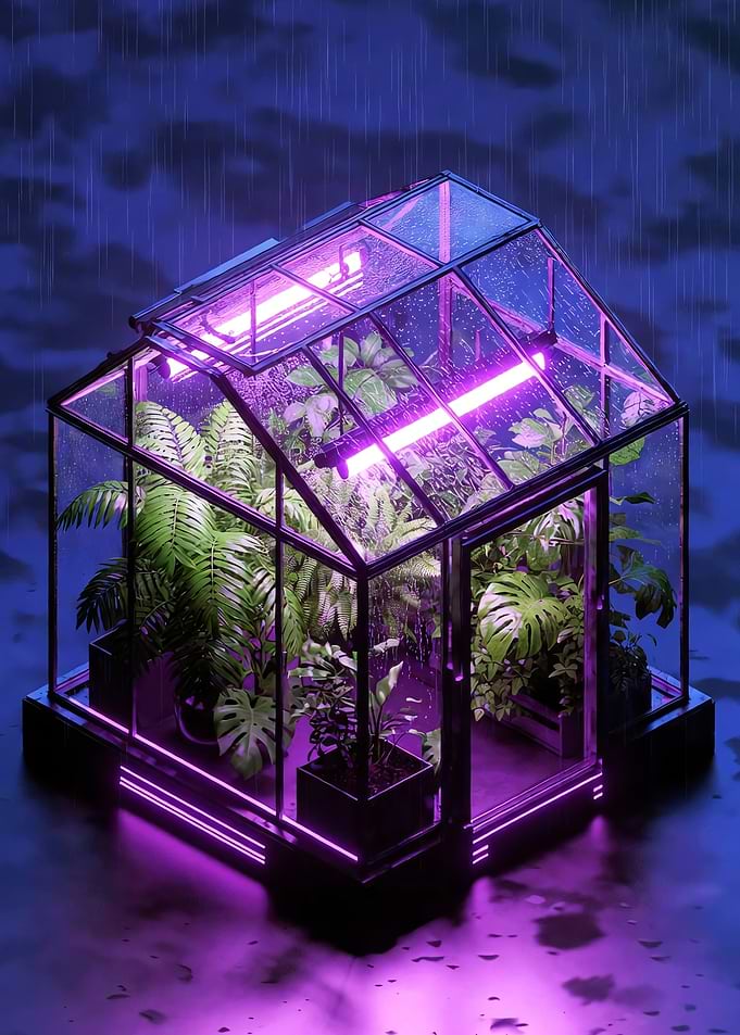 Greenhouse in Rain