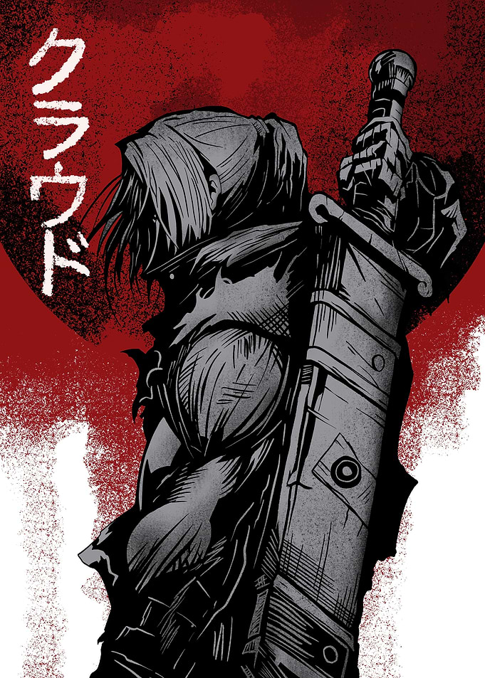 Cloud Strife with Buster Sword