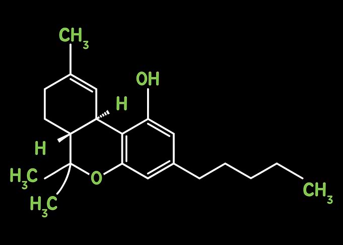 CBD Molecule Poster, Cannabidiol Chemical Structure Print, Cannabis Science Wall Art