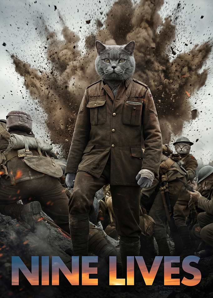 1917 Cat Parody Movie Poster