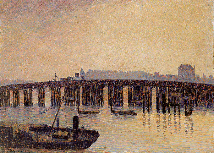 Bridge over Water at Dusk