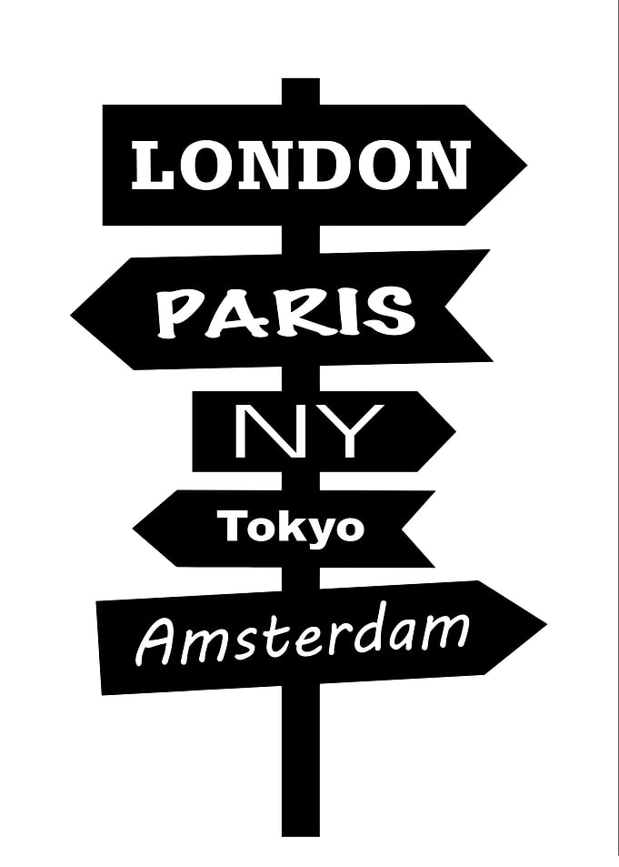 Travel Direction Signpost