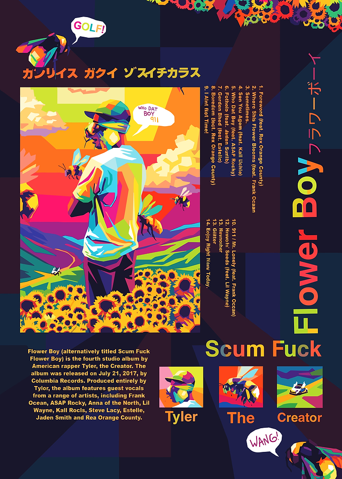 Tyler, The Creator Flower Boy Album Art
