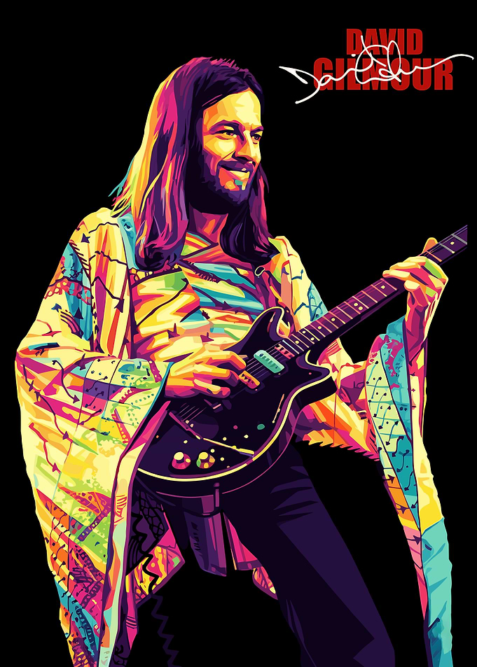 David Gilmour Pop Art Portrait