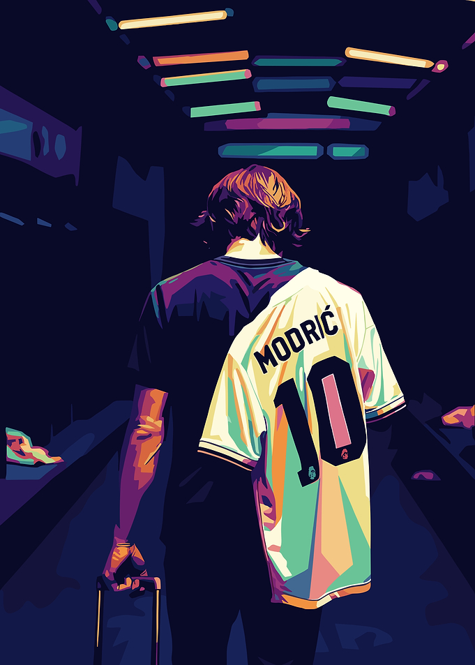Luka Modric Pop Art