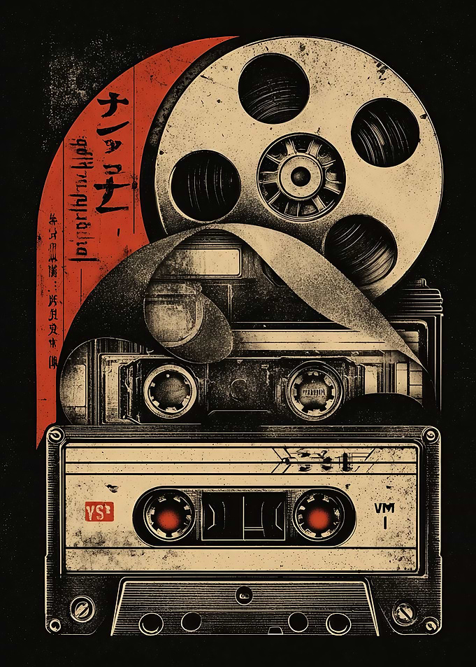 Retro Media Collage
