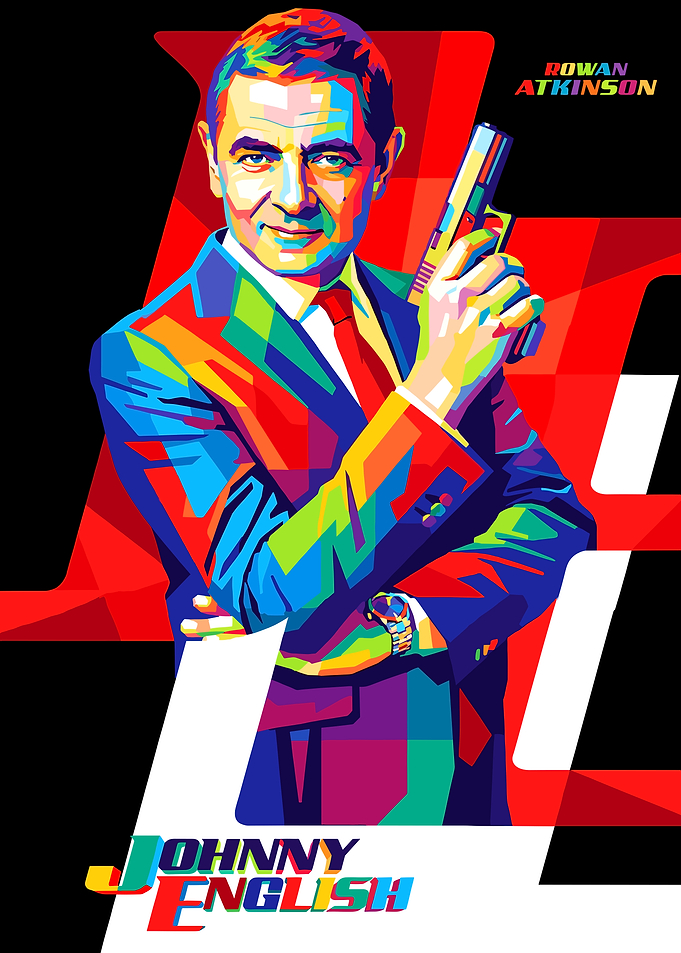 Johnny English Pop Art Poster