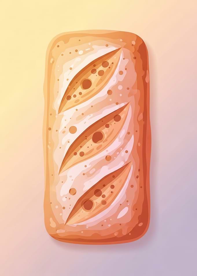Artistic Loaf of Bread