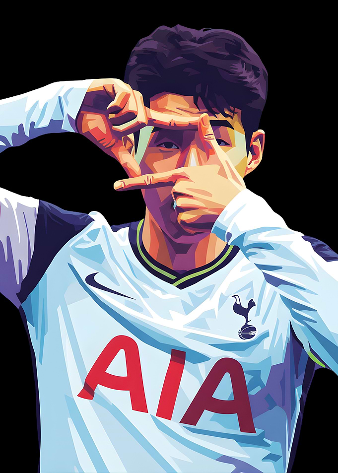 Son Heung-min Pop Art Portrait
