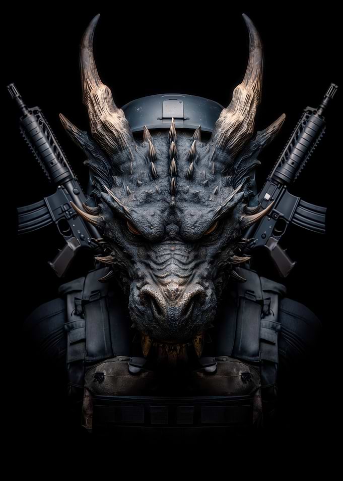 Dragon Warrior with Assault Rifles