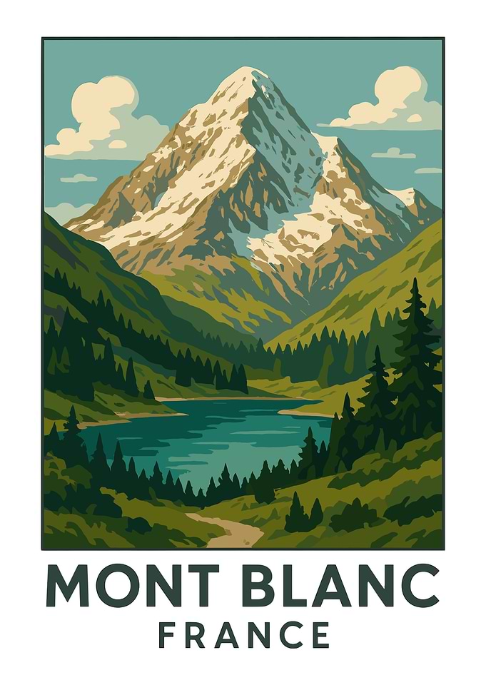 Mont Blanc France Landscape Travel
