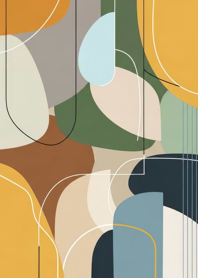 Abstract Geometric Shapes and Lines