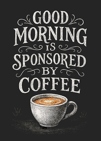 Good Morning is Sponsored By Coffee
