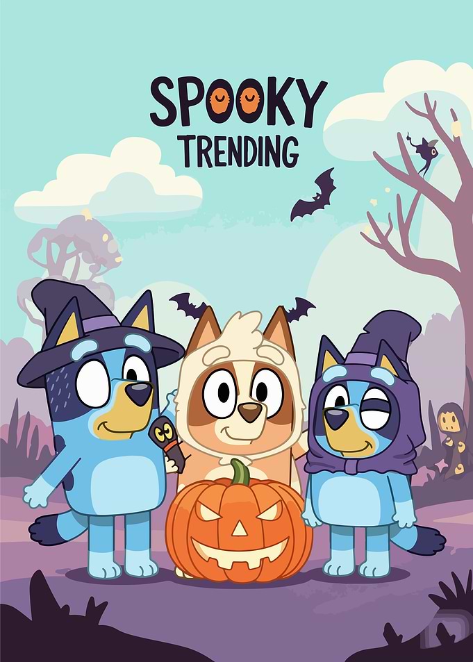Bluey Halloween Spooky Trending