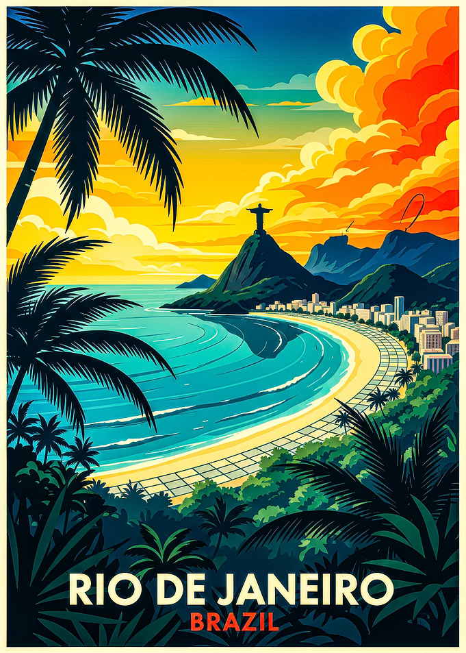 Rio de Janeiro Travel Poster