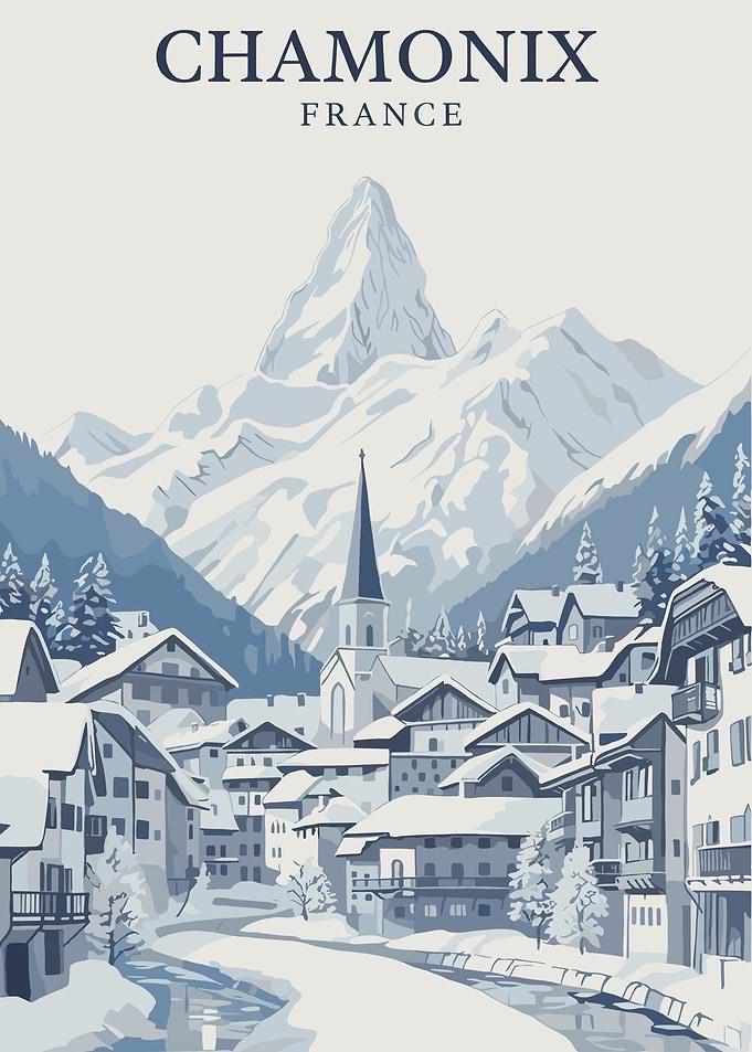 Chamonix France Winter Village