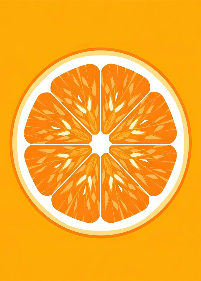 Orange Slice Illustration