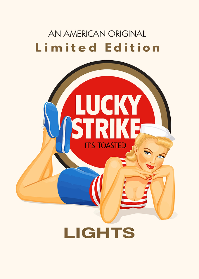 Lucky Strike Pin-Up Poster