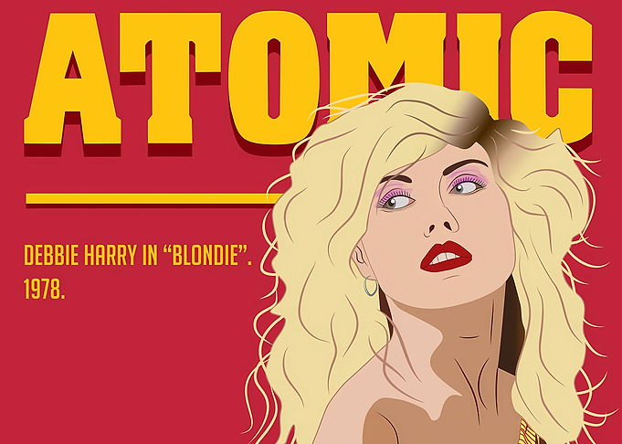 Debbie Harry Blondie Atomic Poster