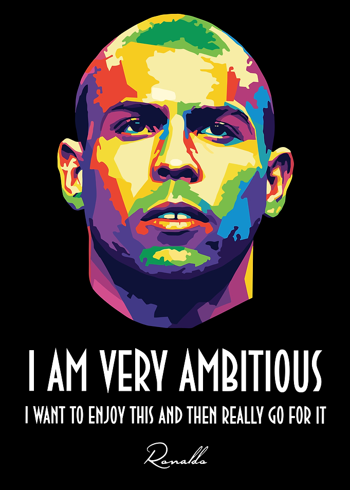 Cristiano Ronaldo Pop Art Portrait