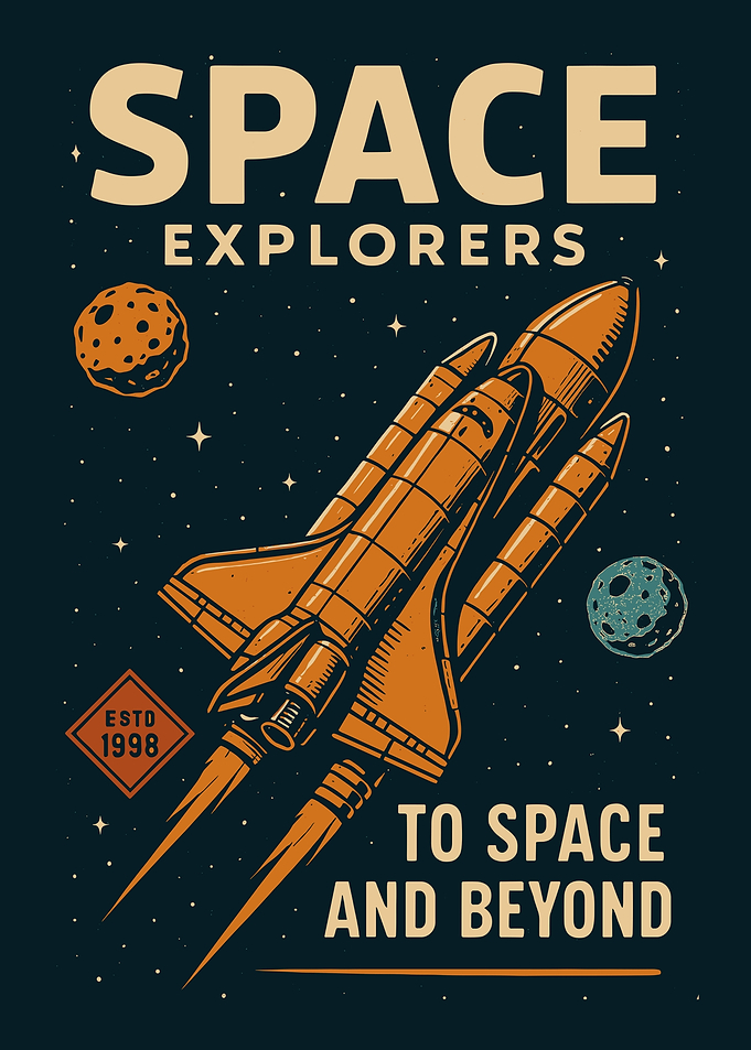 Retro Vintage Space Explorers