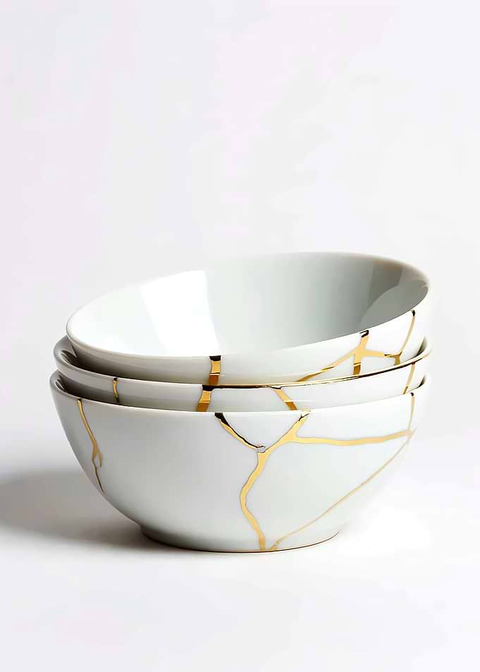 Kintsugi Ceramic Bowls