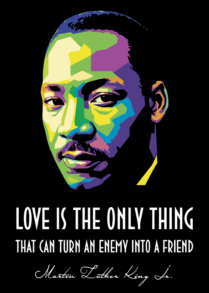 Martin Luther King Jr. Pop Art Quote