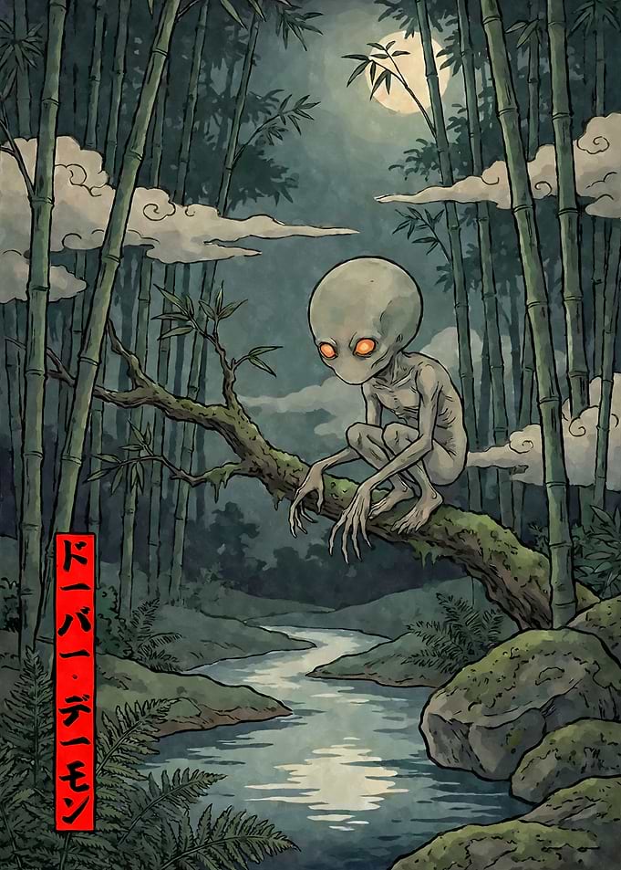 Cryptid Rover Demon Ukiyo-e