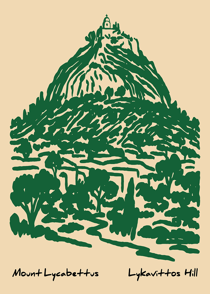 Mount Lycabettus Sketch