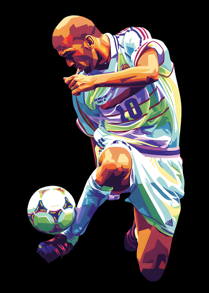 Zinedine Zidane Pop Art