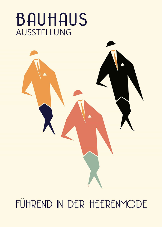 Bauhaus Exhibition Fashion Poster