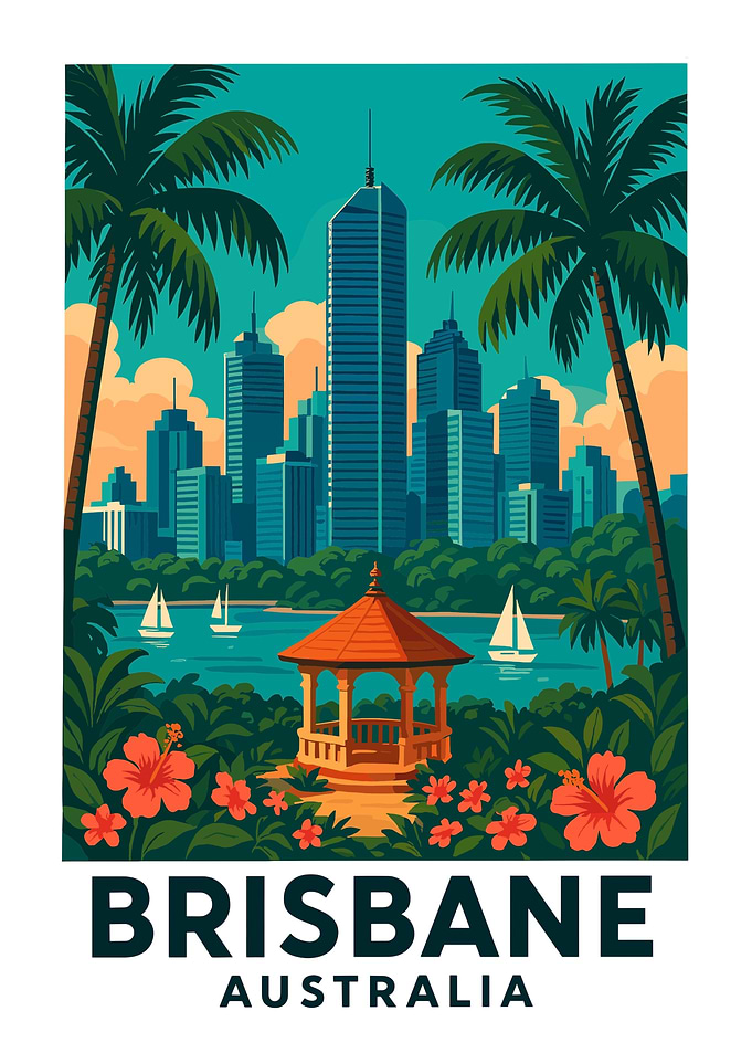 Brisbane Australia Cityscape Travel