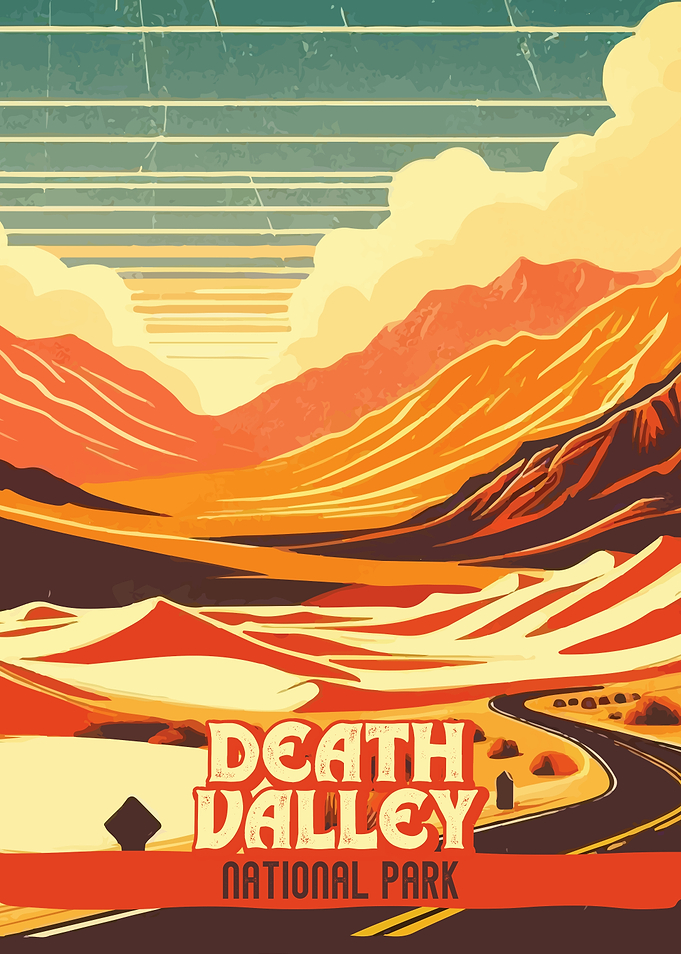 Death Valley National Park Vintage Poster
