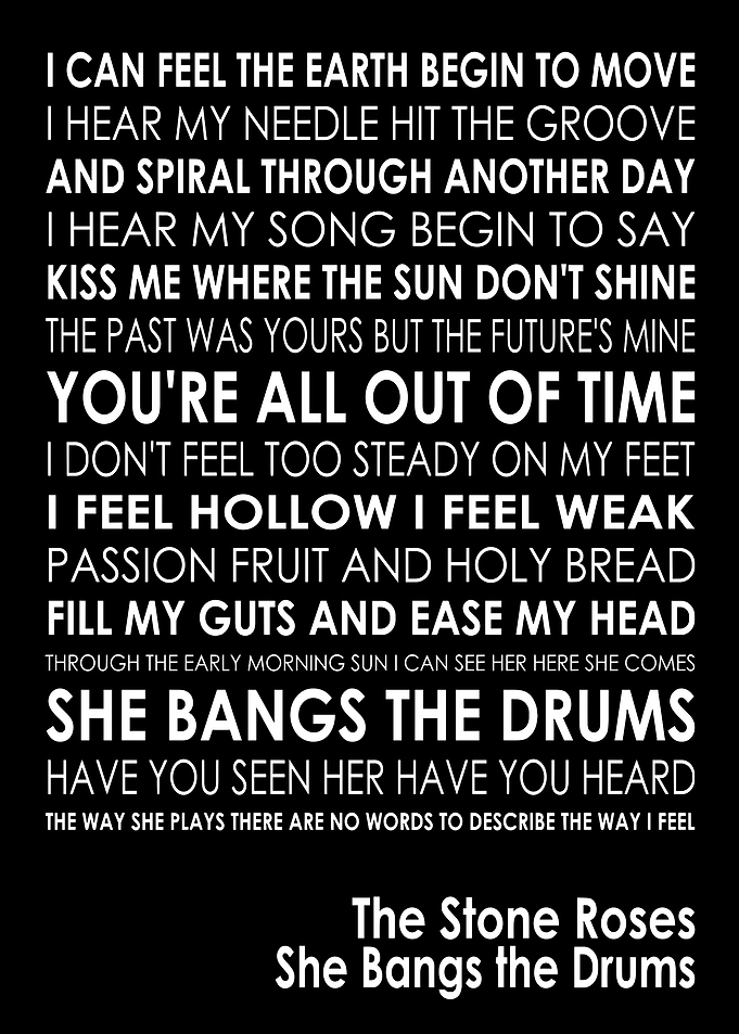 The Stone Roses She Bangs the Drums Lyrics