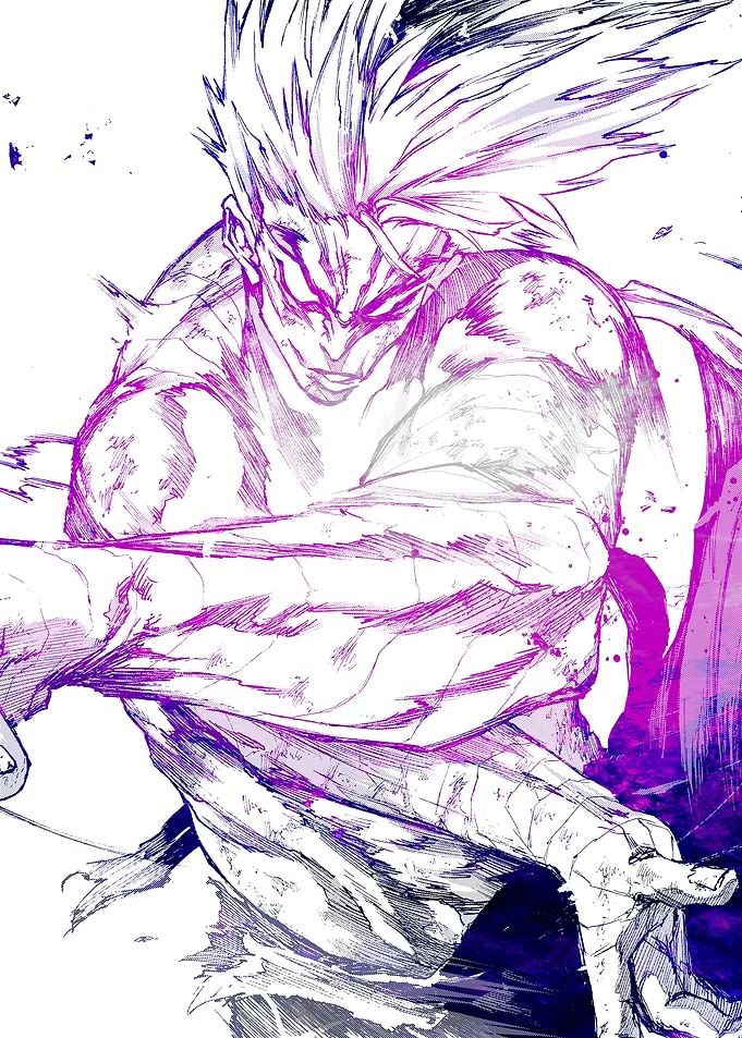 Intense Anime Character Portrait