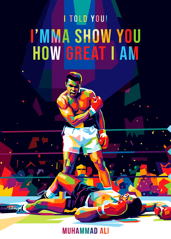 Muhammad Ali Boxing Pop Art
