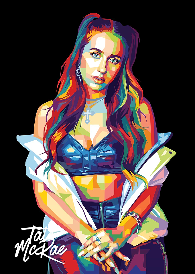 Tate McRae Pop Art Portrait