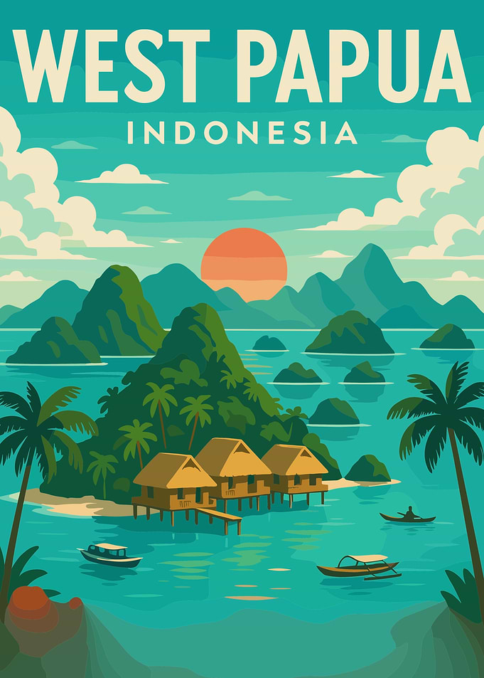 Travel Vacation West Papua Indonesia Landscape