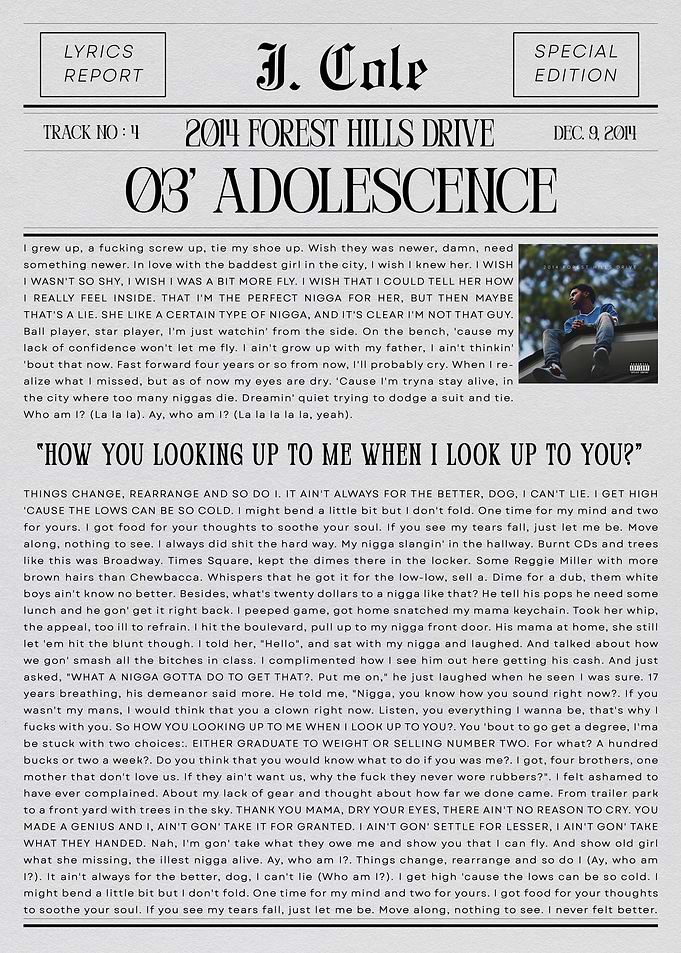 J. Cole '03' Adolescence