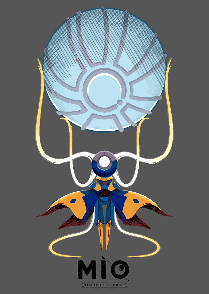 Mio Memories in Orbit Robot Art Poster