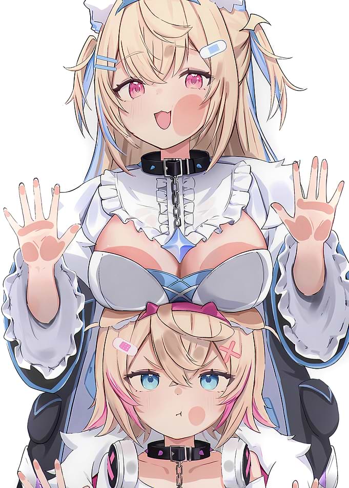 Two Girls Stacked