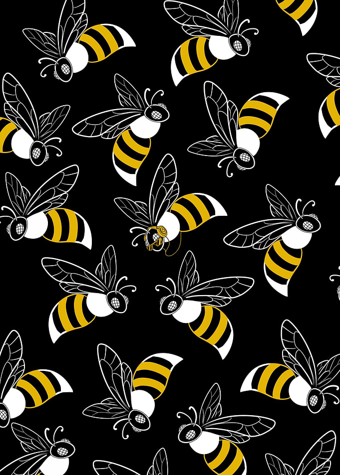 Seamless Bee Pattern