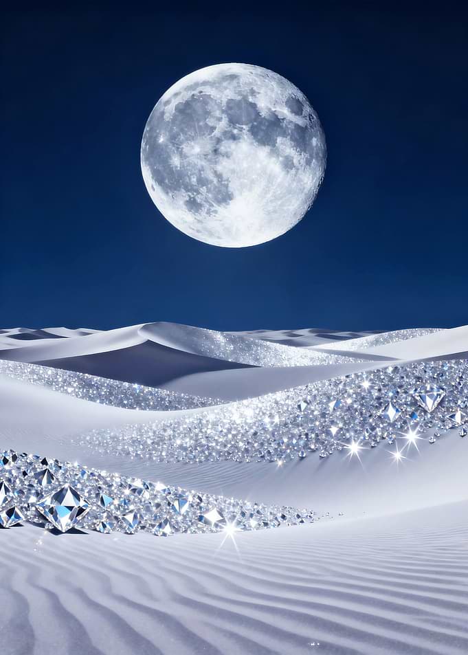 Moonlit Diamond Desert