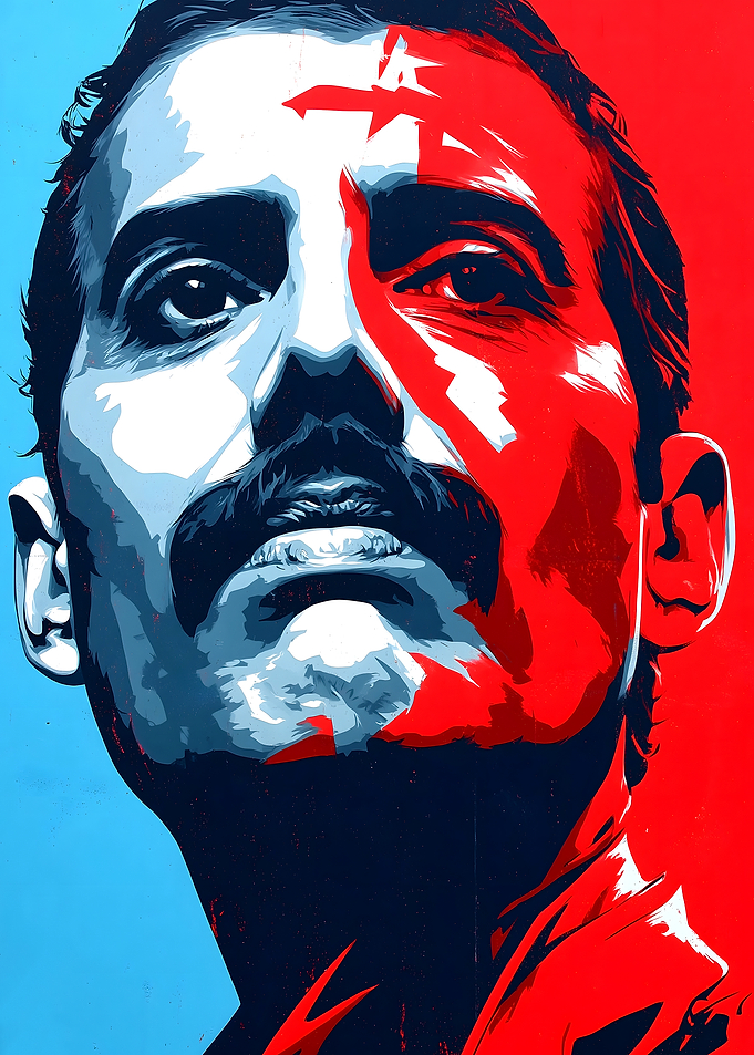 Freddie Mercury Pop Art Portrait