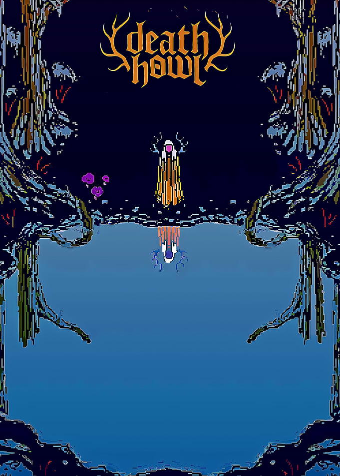 Death Howl Pixel Art Reflection