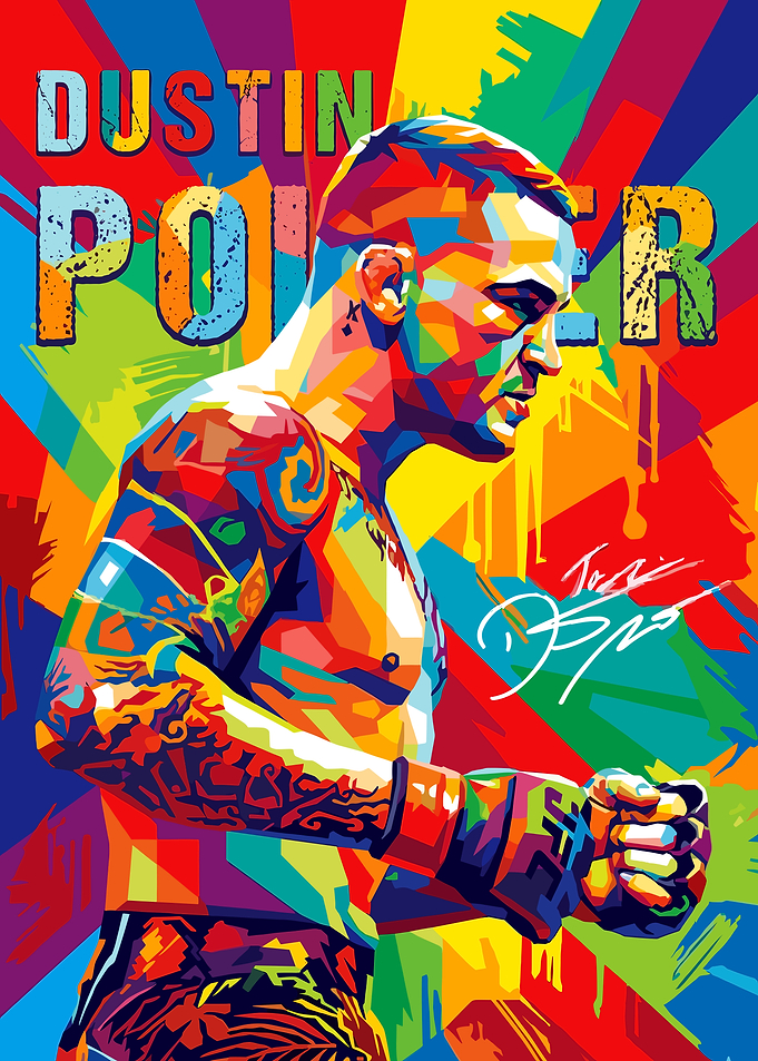Dustin Poirier Pop Art Portrait