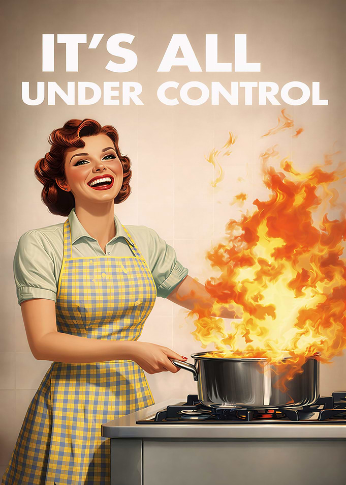 Retro Kitchen IT’S ALL UNDER CONTROL